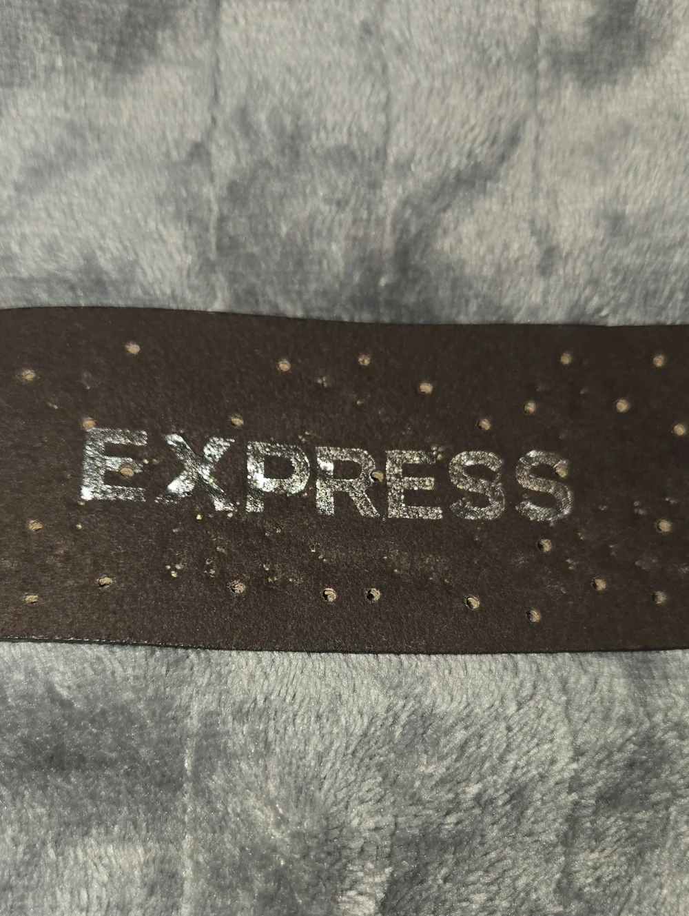 Express-Vintage Leather Studded Belt-Size Medium